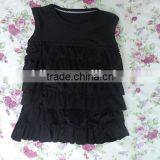 Baby Summer Hot Sale Girls Tank Top Icings Solid Color Cotton Clothes 2017 Wholesale Clothes Ruffle thumbnail-4