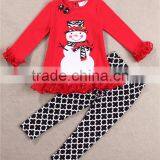 New Design Christmas Snowman Grid Newborn Baby Christmas Outfits