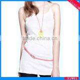 Classic Summer List Long Tank Top Vests for Women thumbnail-1