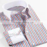 Men Long Sleeve Stripe Color Matched Latest Shirt Designs for Men thumbnail-1