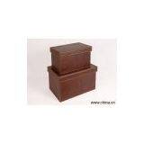 Sell Faux Leather Storage Box Set thumbnail-1