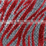 OEM ODM accepted fluorescence color animal glitter fabric
