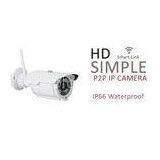 IP66 Outside P2P Wifi Home Security Cameras High Resolution With 4 Array Leds