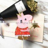 New Flamingo/Paige Pig/Deer/Christmas Tree Felt Cupcake Toppers Party Cake Decorations thumbnail-4