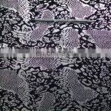 Winfar Textile Hot Sell 94% Polyester 6% Spandex Women Dress Python Silver Foil Scuba Print Knit Fabric thumbnail-4