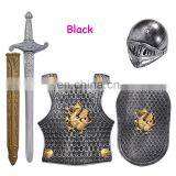 Medieval Roman Knight Helmet Armor Party Cosplay Plastic Warrior Costumes Four-piece Suit for Kids MCH-2480 thumbnail-4