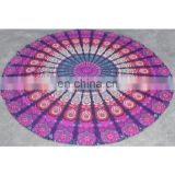 Hippie mandala dorm tapestry beach throw round table cover , yoga place mat