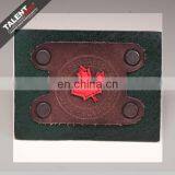 Custom Private Design Die-cutting Leather Label Patch for Jeans Collection thumbnail-4