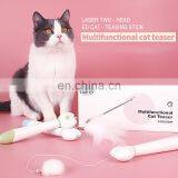 Wholesale Retractable Cat Toys Multifunctional Laser Cat Teaser With Telescopic Stick thumbnail-2