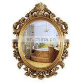 Factory Cheap Price White Color Wooden Frame Oval Mirror for Home Decoration thumbnail-5