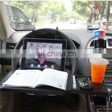 2021 Hot Car Steering Wheel Tray For Laptop Dining Food Cup Work Computer Desk For Kids Fold-able Car Table thumbnail-5
