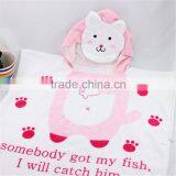 100% Cotton Hooded Baby Bathrobe, Baby Hooded Bath Towel thumbnail-6