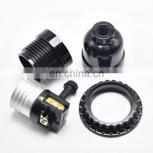 Good Quality E27 Lamp Socket CE Black Bakelite Lampholder thumbnail-3