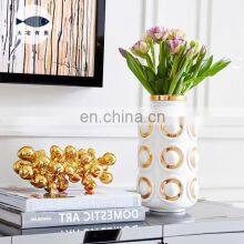 Modern Living Room Luxury Decor Ceramic Nordic Gold Vase thumbnail-4