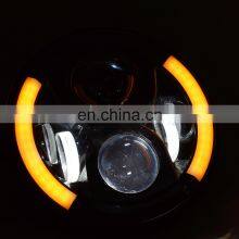 Передние фары с LED и желтым кольцом для Jeep JK 2007 - 2017 годов, Shanghai Sanfu thumbnail-5