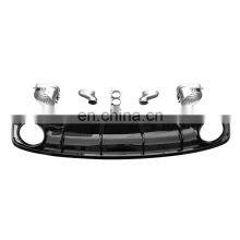 RS7 Diffuser With Tailpipe for Audi A7 Sports Version Refit to Audi A7 RS Line High Quality Rear Bumper Diffuser 2016-2018 thumbnail-1