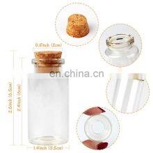 Wedding Party Supplies 25ml Cork Stoppers Mini Small Glass Bottles With Label Tags Strings Stickers thumbnail-3