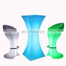 Rgb Colors Glowing Party Nightclub Sofas Bar Tables Outdoor Furniture Night Club Led Furniture Bar Tables and Chairs Sofa Set