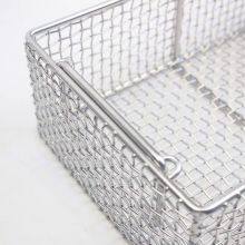 Customized 304 Stainless Steel Woven Wire Mesh Basket For Storage thumbnail-4