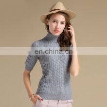 2017 Unique Mature Women In Tight Mongolian Pullover Cashmere Turtleneck Sweater thumbnail-2