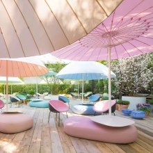 Fiberglass Patio Umbrella, Garden Outdoor Furniture Sun Umbrella, New Mushroom-shaped Aluminum Outdoor Umbrella thumbnail-5