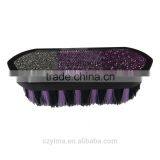 Hot! Bling Horse Dandy Brush/purple Gradient Pattern/rhinestone thumbnail-1