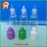 18ml e cigarette/liquid bottle/container with childproof cap
