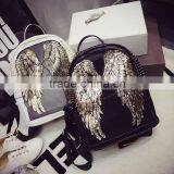 Korea Fashion Paillette Women Leather Backpack Outdoor Bag thumbnail-2