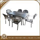 2015 New product Outdoor furniture set chair and table set garden patio furniture aluminum casting cafe chairs and tables