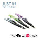 Professional Trendy Feather Shaped Stainless Steel Cosmetic Eyebrow Tweezers For Girls