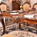Dining Room Furniture Antique Carving Wooden Rectangle Dining Table thumbnail-3