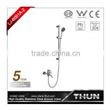 two function led free bath hand shower set with sliding bar