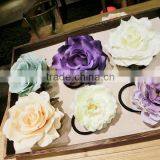 Artificial Flower Hair Rope,Rose Flower Elastic Hair Band,Hawaii Boho Flower Hair Tie thumbnail-3
