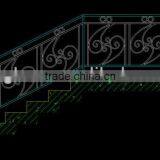 Top-selling Hand Forged Modern Iron Railing Designs