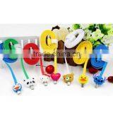 1M/3ft Cartoon Charger Colorful LED Visible Micro USB V8 Charger Cable For Galaxy S4 thumbnail-2