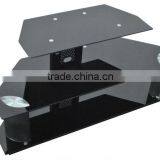 Black Glass Plasma tv Stand tv Unit Led tv Wall Unit RN1204 thumbnail-2