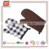 Kitchen Cooking Gloves-Heat Resistant Oven Mitts for Grilling,BBQ,Baking-Quilted Cotton&Terry Cloth Lining Pan/Pot Holders thumbnail-1