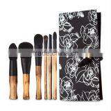 Portable 6 Pieces Powder/tapered/blending/eyeshadow/eyeliner/lip Makeup Brushes Set