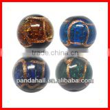 Handmade Goldsand Lampwork Beads(LAMP-R556-M)