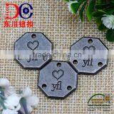 Zinc Alloy High Quality Metal Jeans Logo Plate