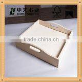 Cheap unfinished wooden tea tray wooden tray