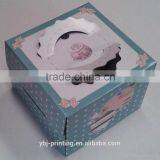 Customzied Printing Birthday Wedding and Gift Clear Window Cake Box