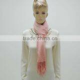 TY62 Ladies Fashion Pink Wool Scarf