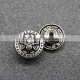 2016 Cool Ghost Face Metal Shank Button