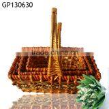 Business Gift Use and Basket Product Type Wicker Flower Basket thumbnail-2