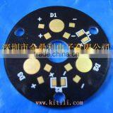 3*1W LED PCB/heatsink 46mm Diameter