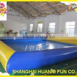 2016 Newest High Quality Pvc Plastic Blue Color Above Ground Portable Inflatable Swimming Pools