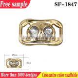Clear Rhinestone Plastic Shoe Buckle for Shoe Decoration thumbnail-1