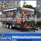 Mobile Fast Food Car Big Wheels Outdoor Food Cart Catering thumbnail-6