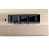 New Portable Aluminum 4 Ports USB 3.0 Hub For Macbook Pro Air Mac IMac Mini thumbnail-5